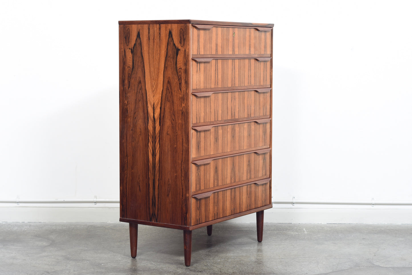 1960s Danish chest of six drawers in rosewood
