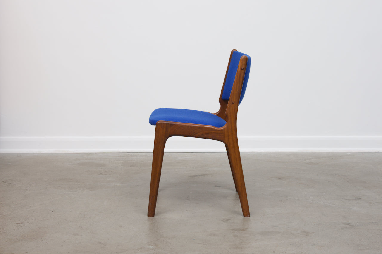 Set of four teak chairs by Erik Buck
