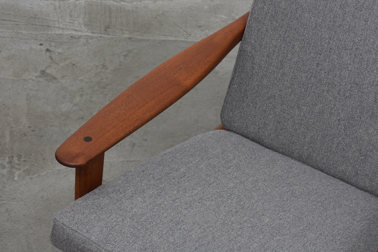1960s teak lounger by Poul Volther