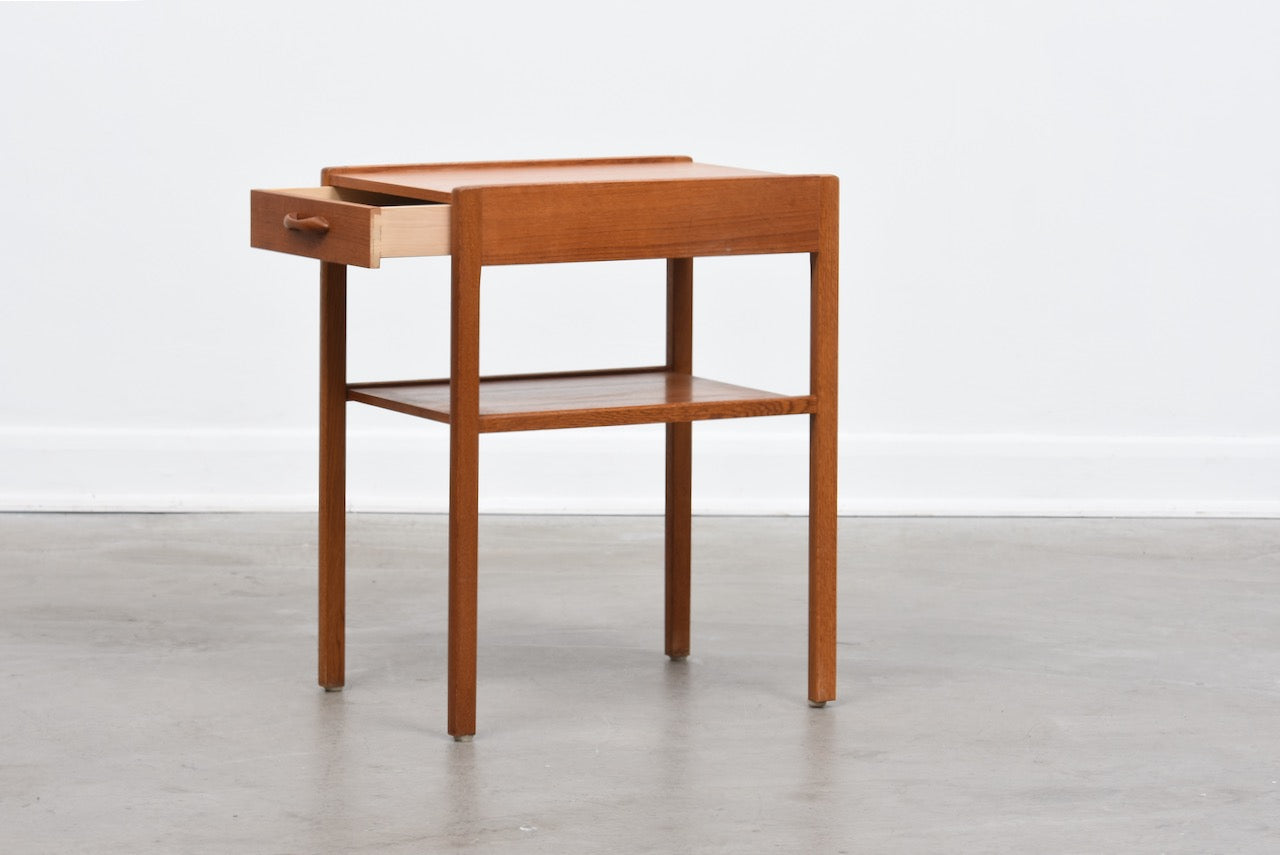 1960s bedside table in teak