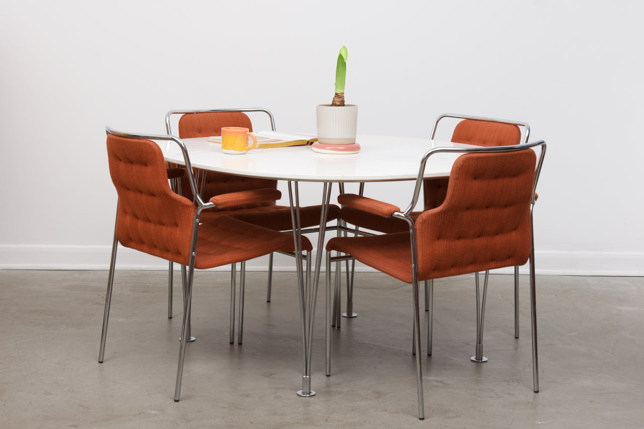 Superellips dining table by Bruno Mathsson + Piet Hein