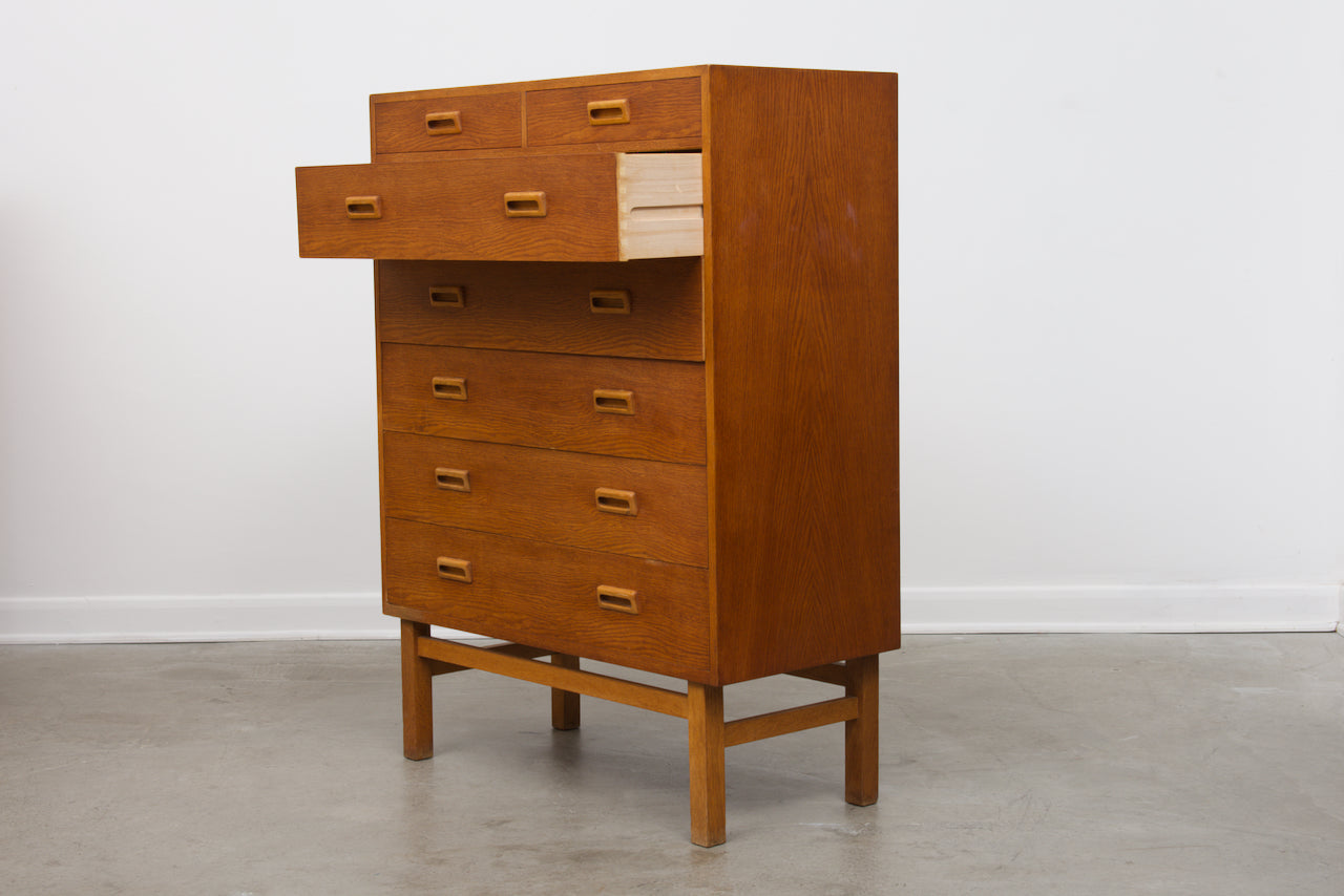 Large chest of oak drawers by Vitze Møbelfabrik
