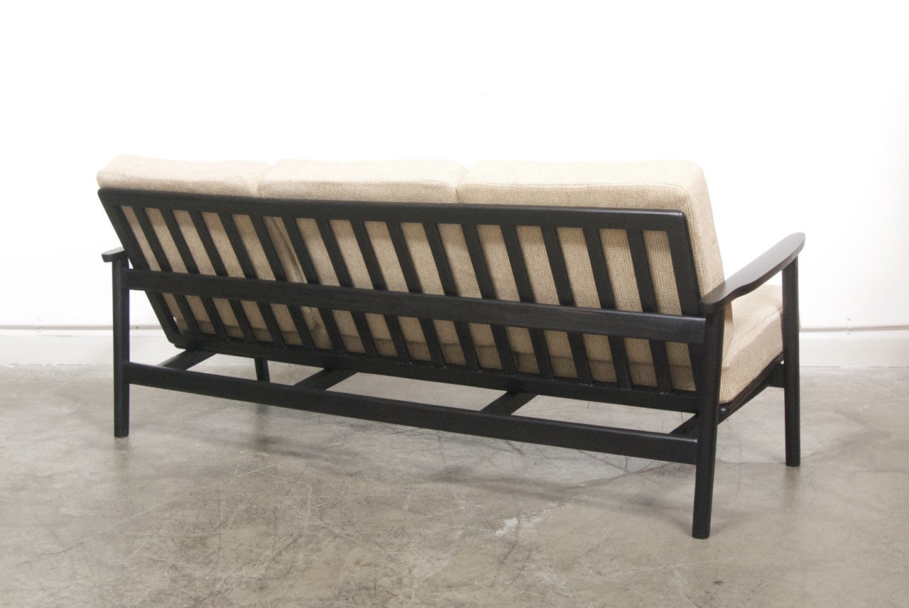 Beech three seat sofa