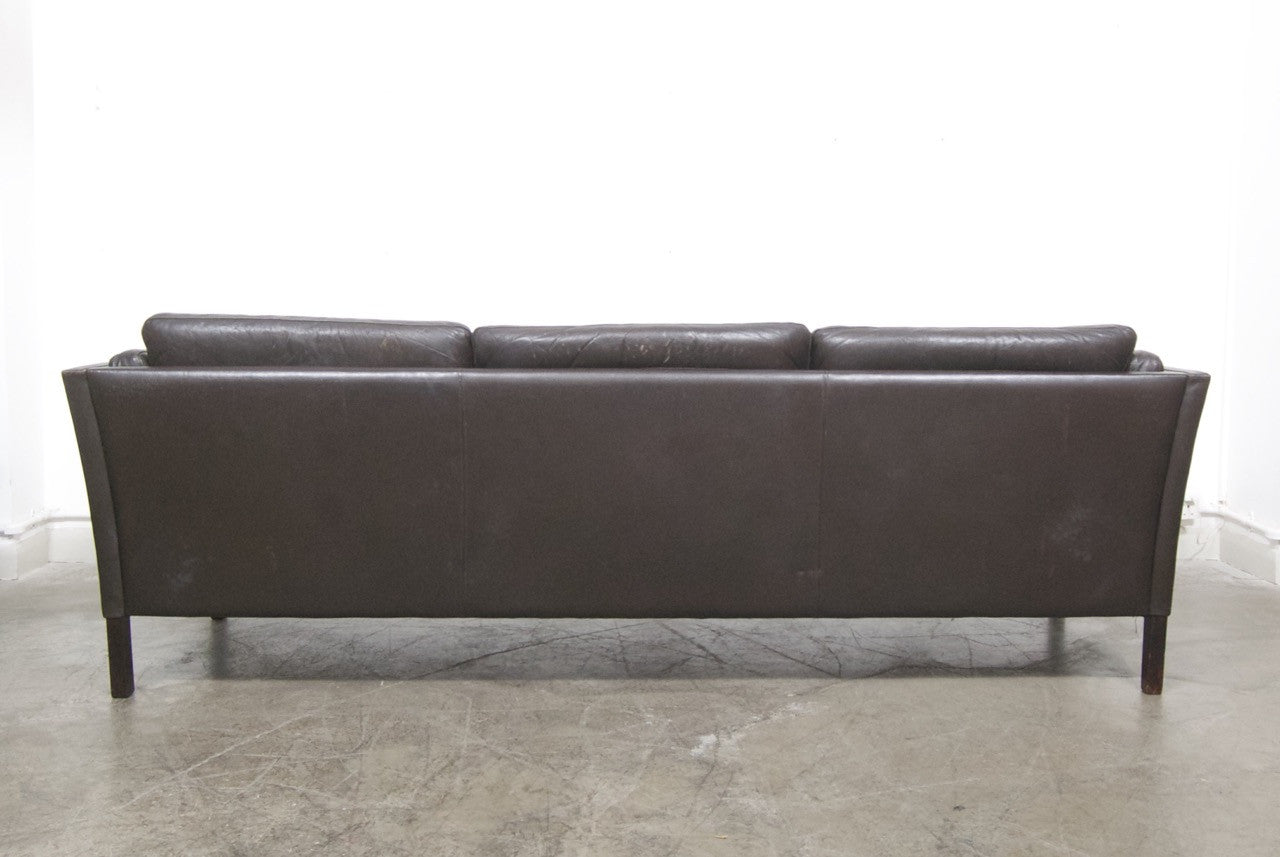 Three seat leather sofa