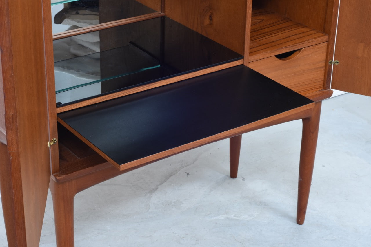 1960s Danish teak bar cabinet