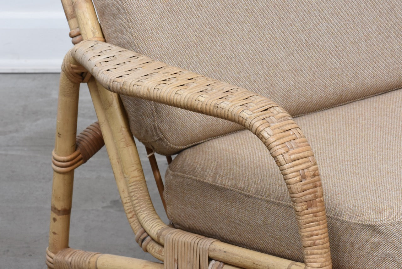 1960s bamboo lounge chair