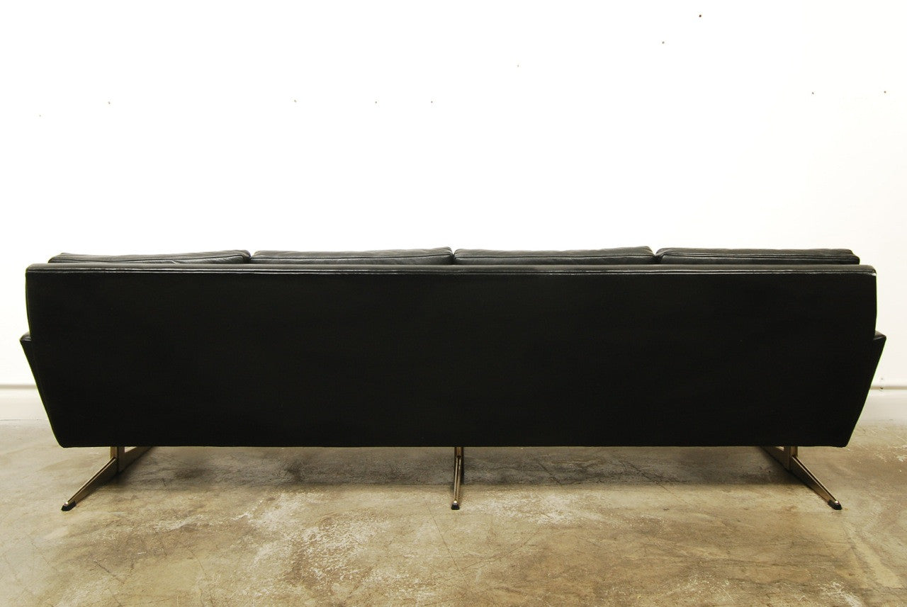 Four seat leather sofa