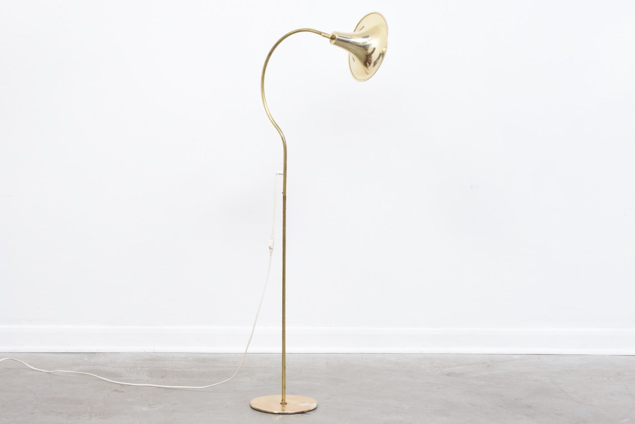 1970s brass floor lamp by Börje Claes