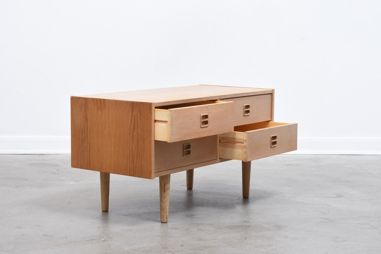 Vintage low oak chest / TV stand