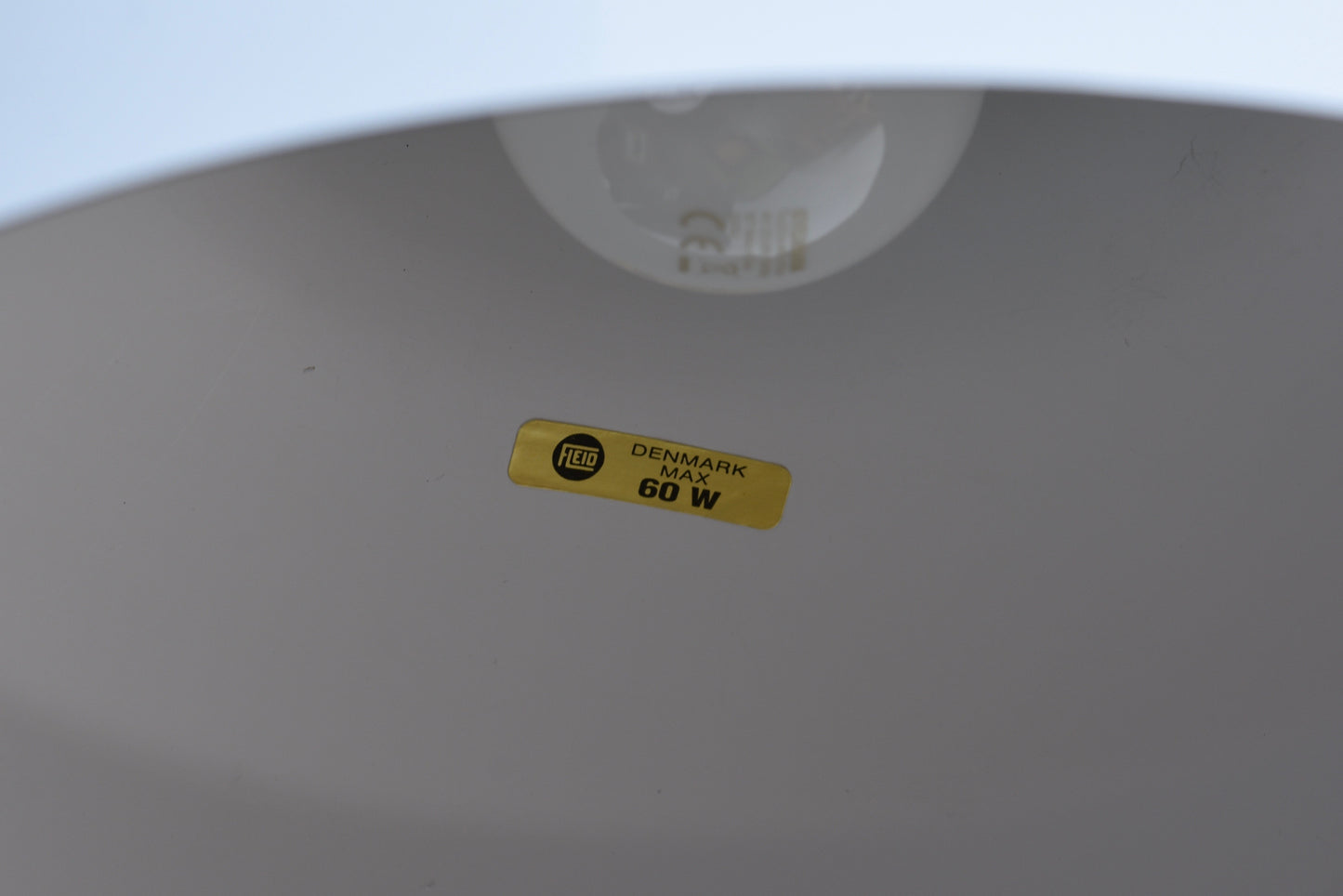 Vintage grey enamel ceiling light