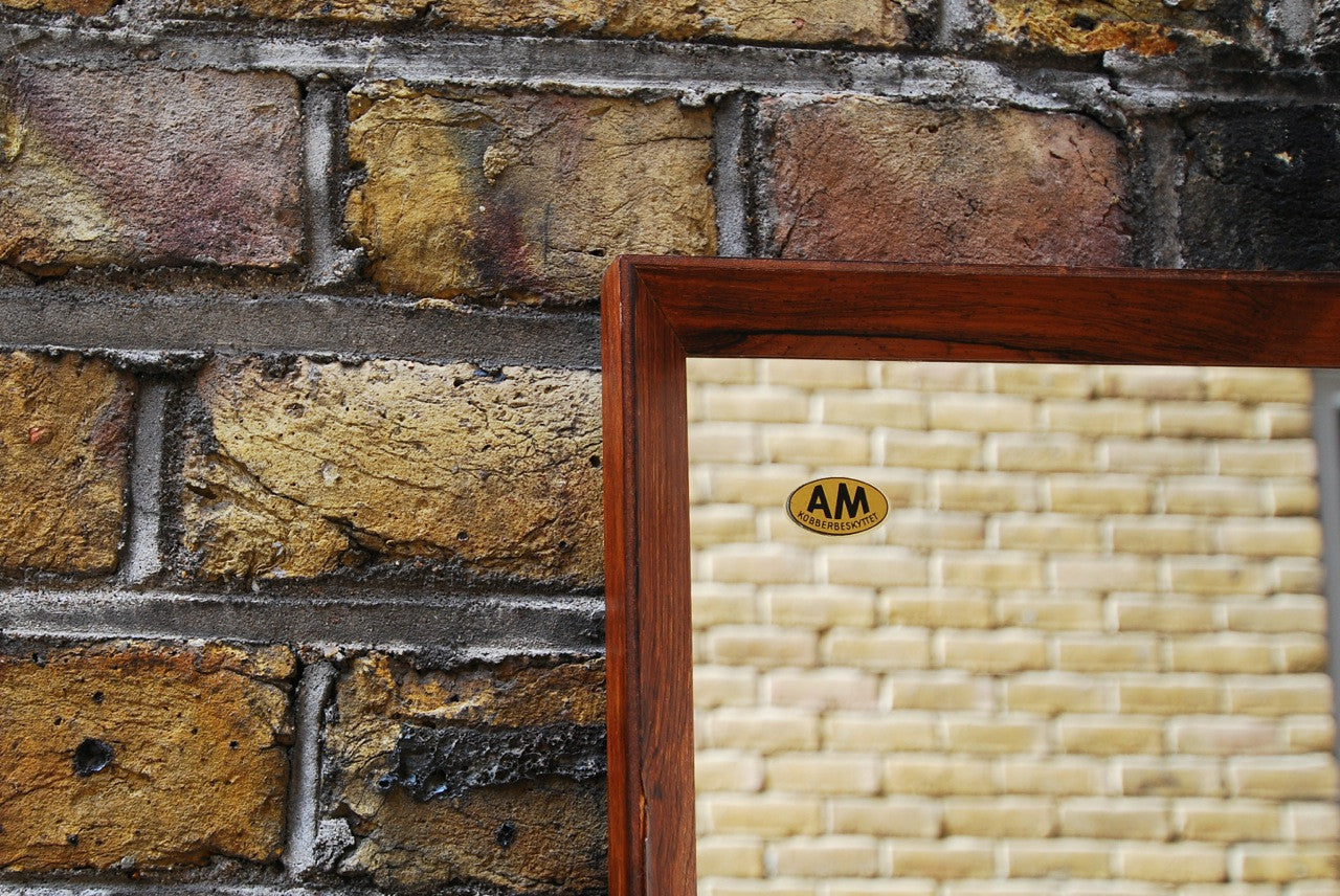 Rosewood mirror by AM Spejle