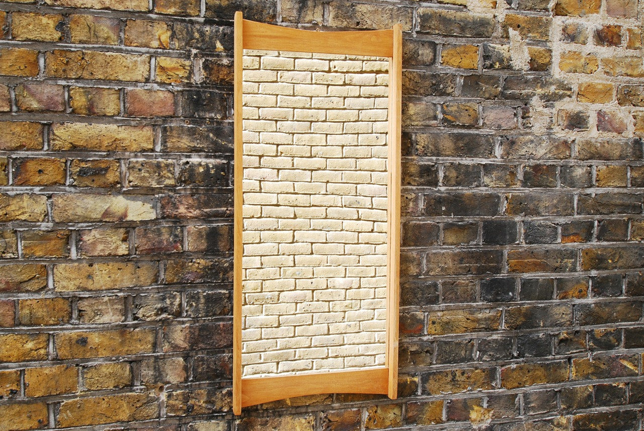 Full length oak mirror