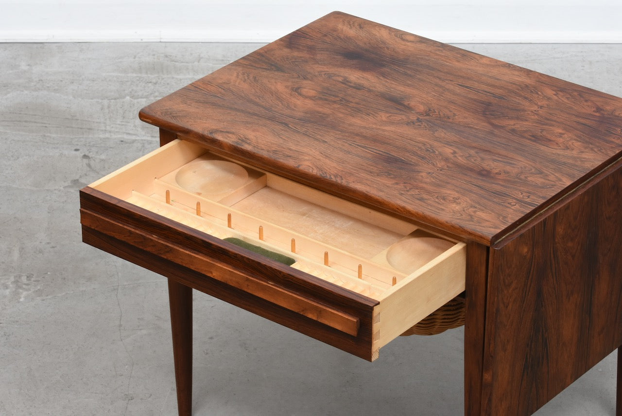 Sewing table in rosewood by Johannes Andersen
