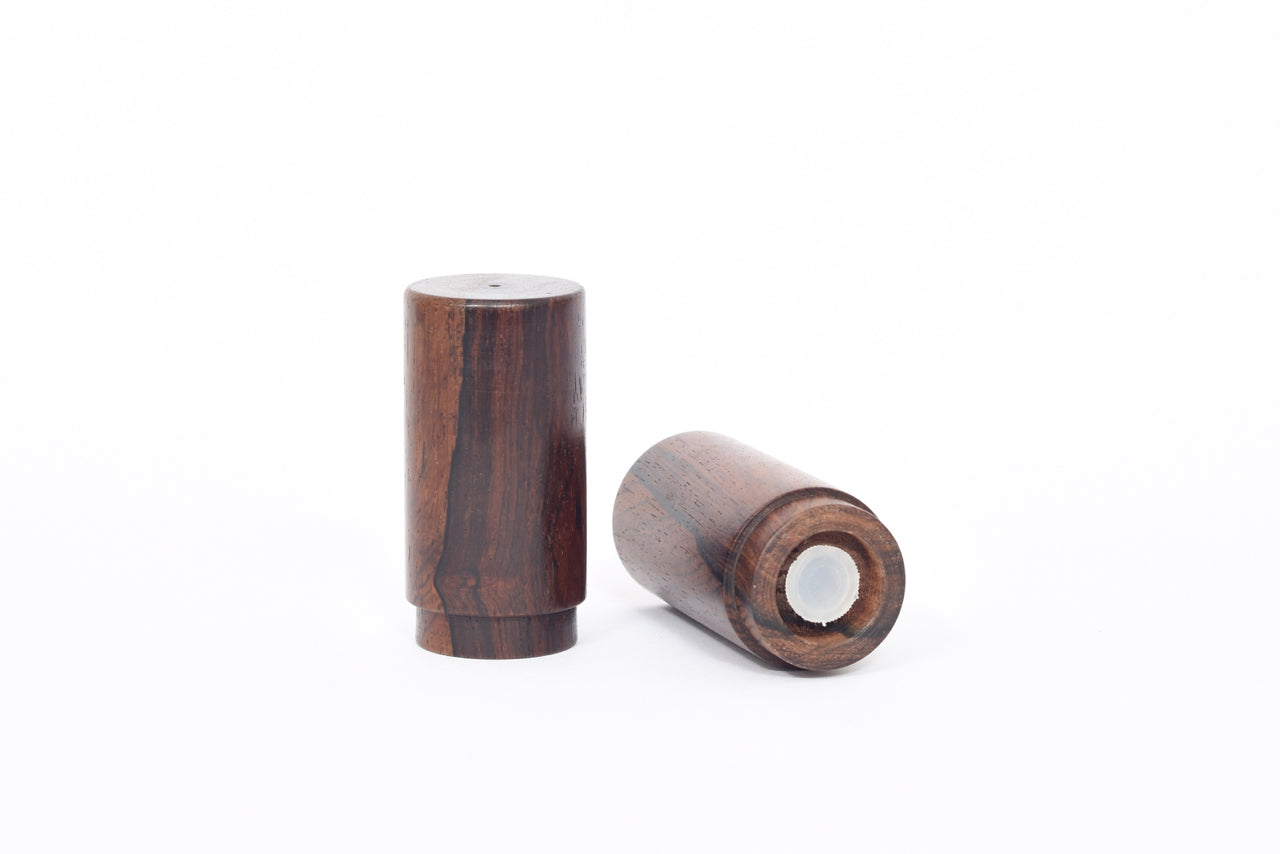 Rosewood salt & pepper shakers