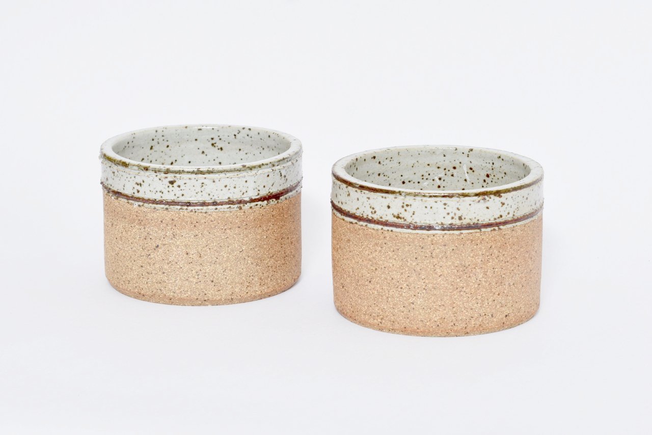 Matching pair of 1970s plant pots