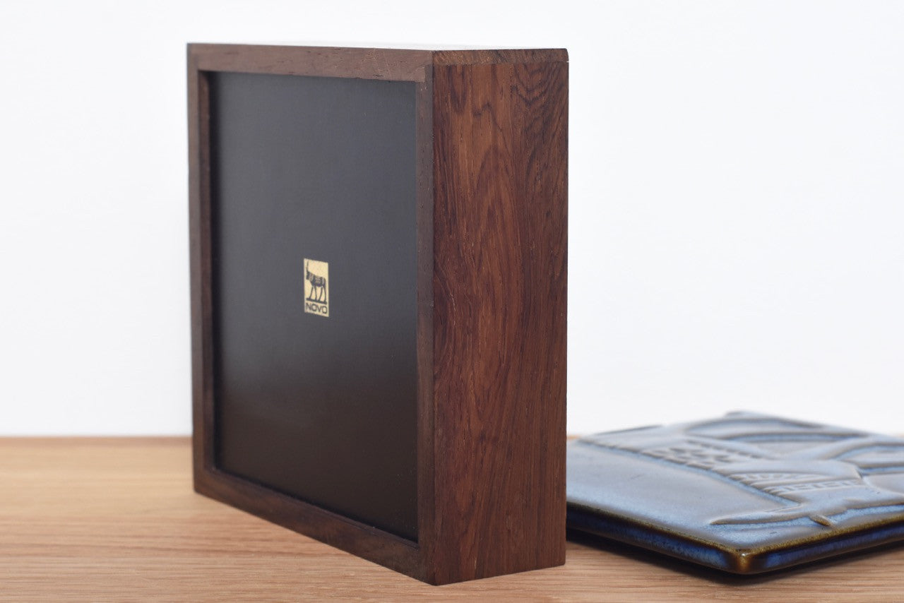 Rosewood box w/ ceramic lid by NOVO
