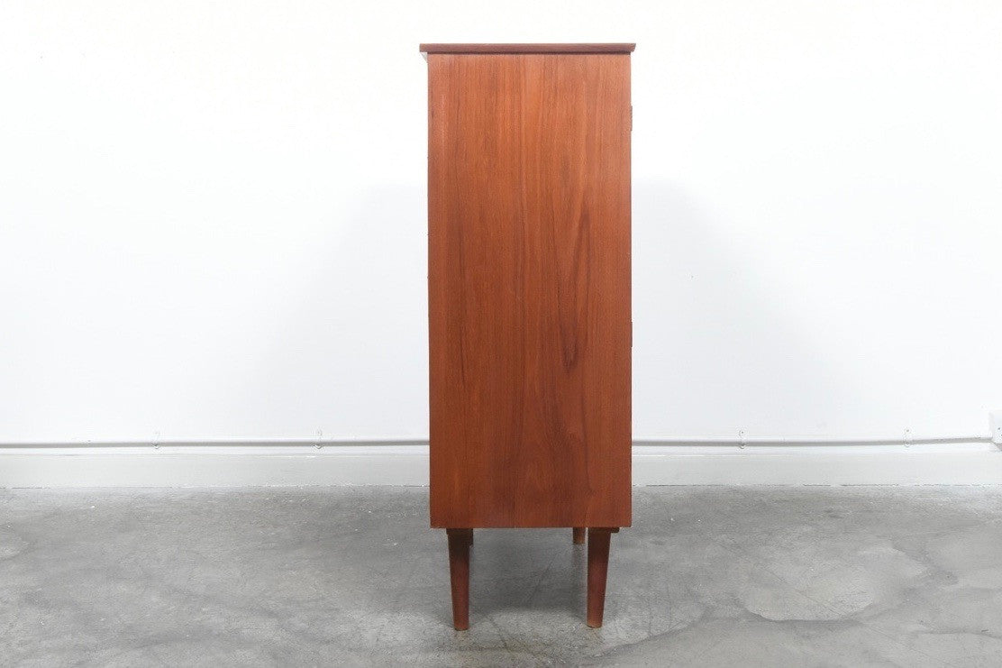 Large teak storage cabinet