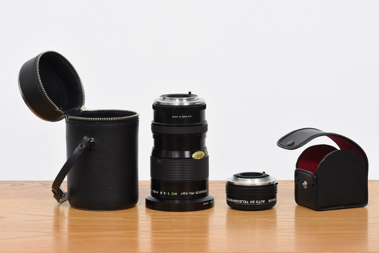 1970s OM10 camera + lenses by Olympus