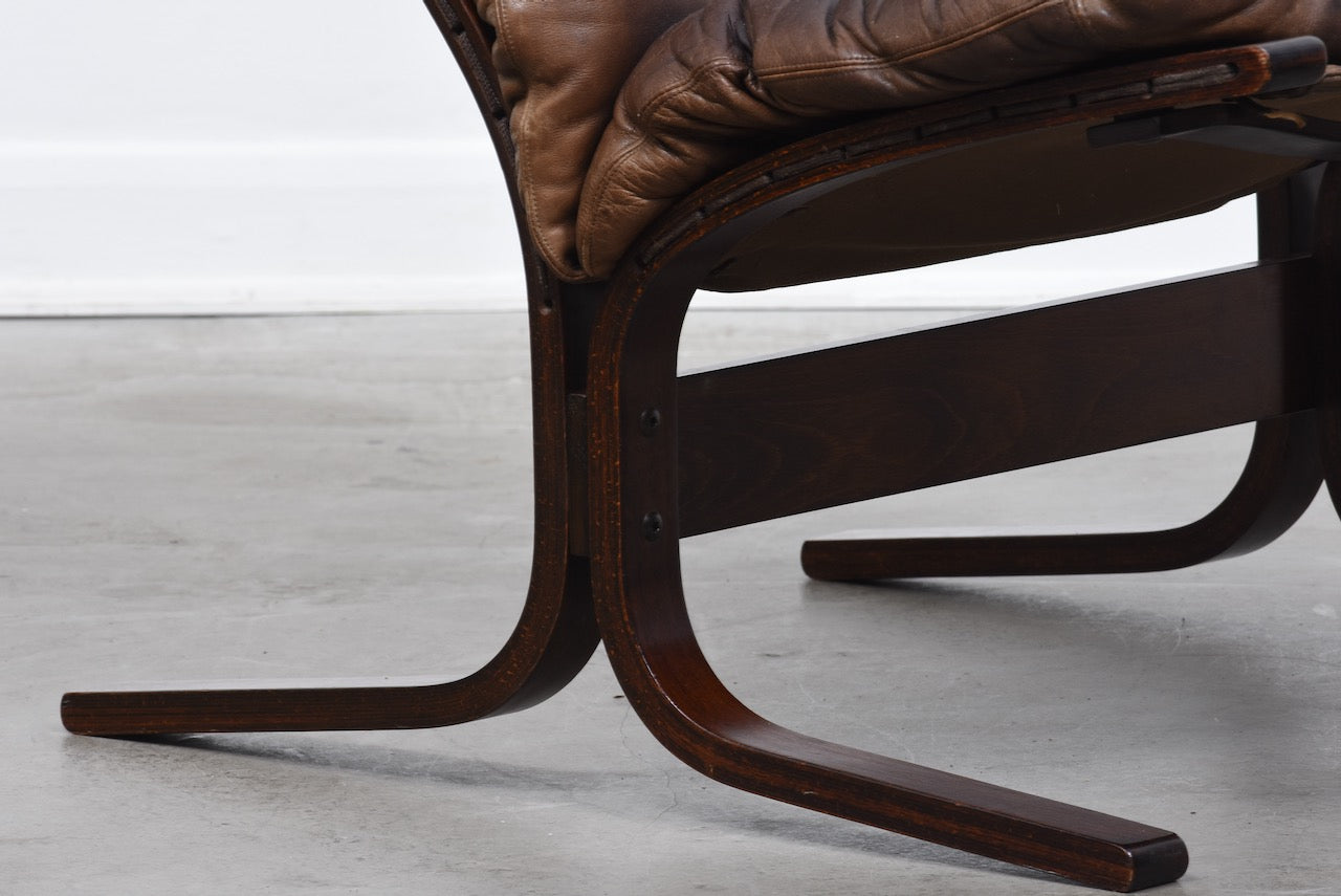 Two available: 1970s leather Siesta chairs