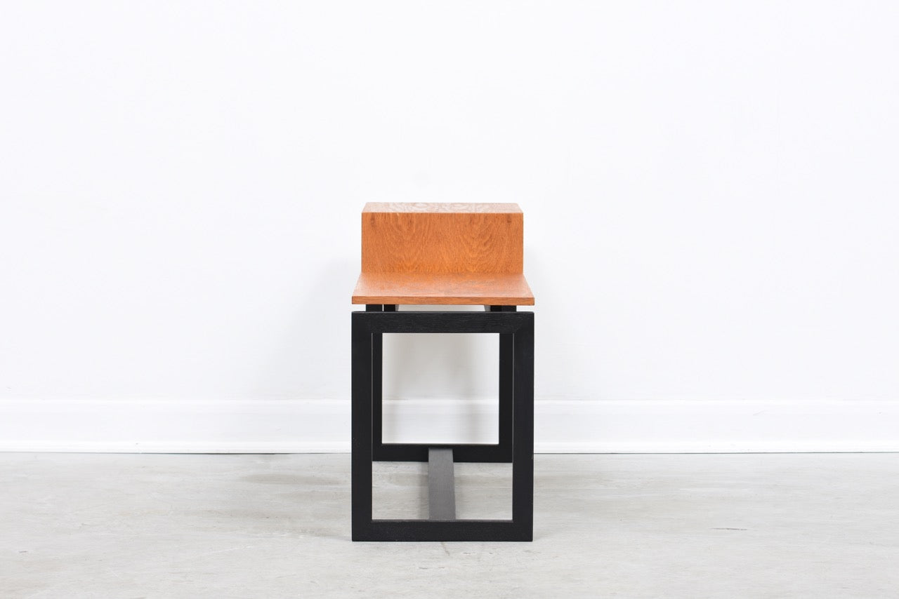 Teak bench with drawer