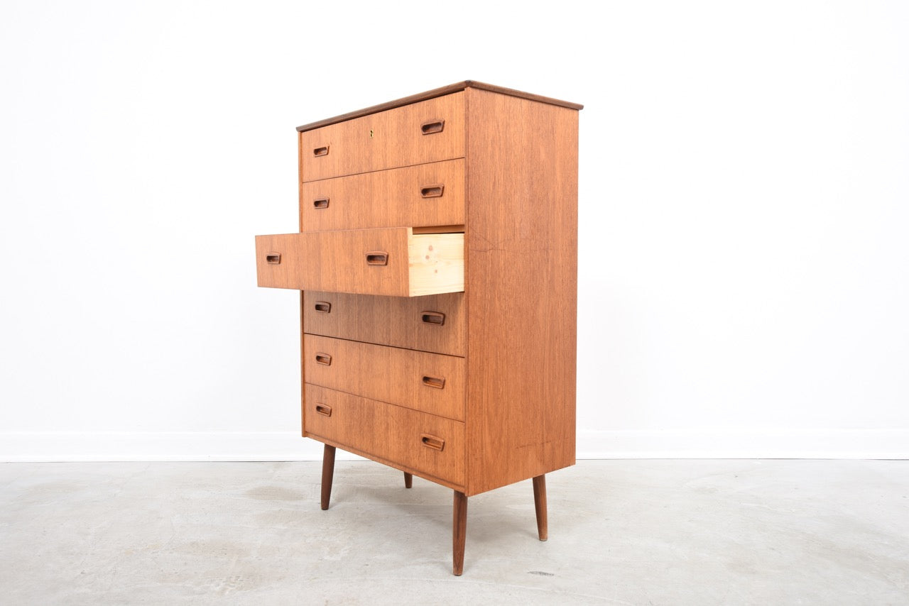 1960s teak chest of drawers