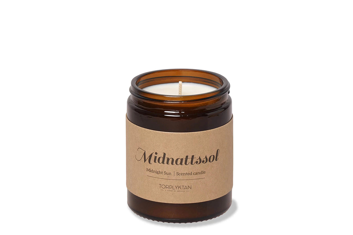 Midnattsol candle by Torplyktan - Rose & Berry