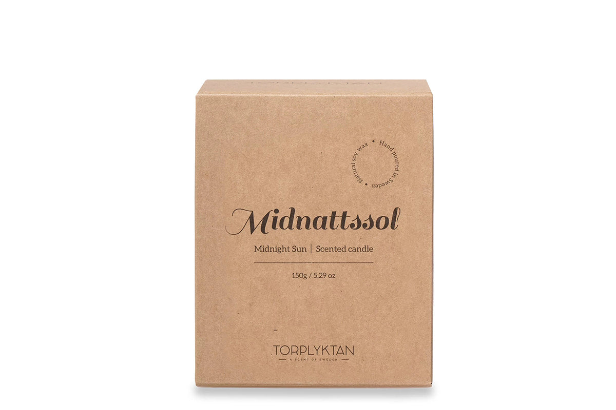 Midnattsol candle by Torplyktan - Rose & Berry