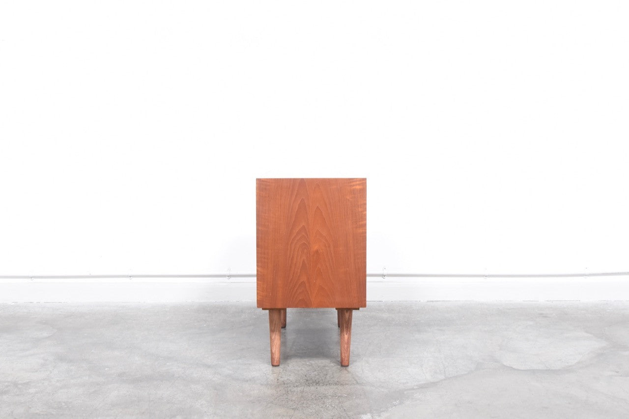 Pair of short teak cabinets