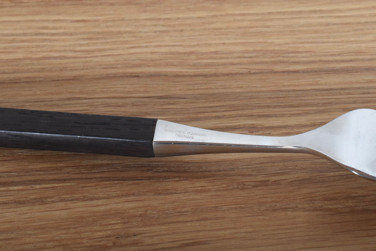 Set of six cake forks by Lundtofte Denmark