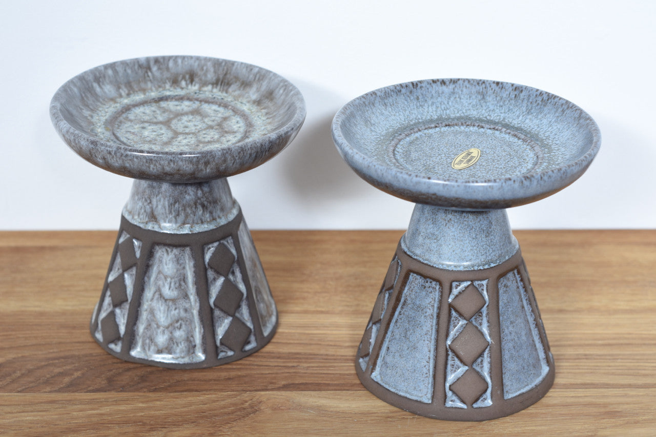 Pedestal candle holder by Frank Keramik