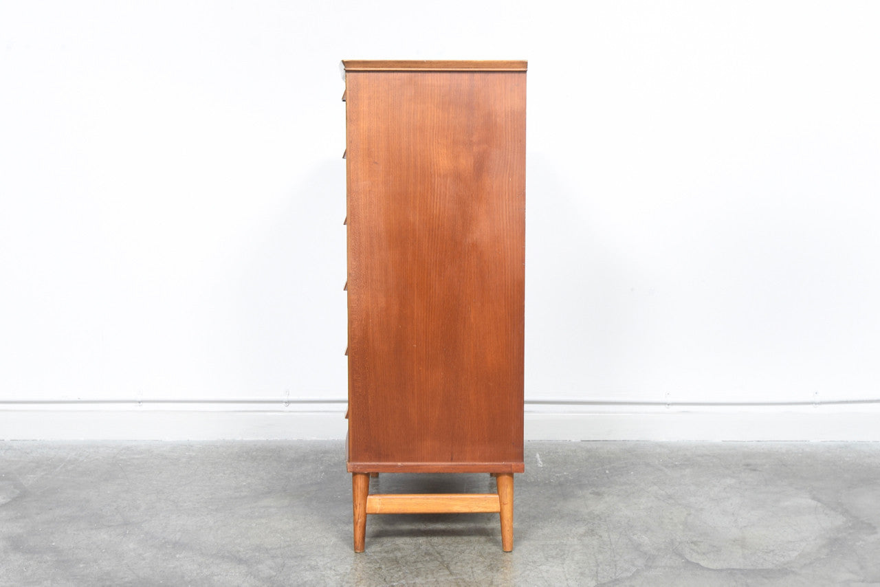 Bow-fronted chest of drawers