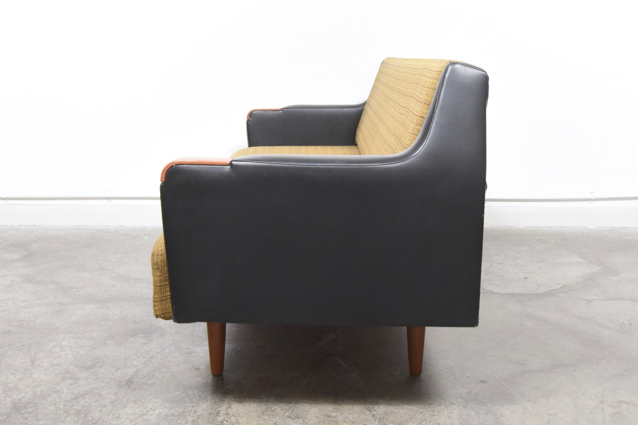 Sofa bed with teak paws