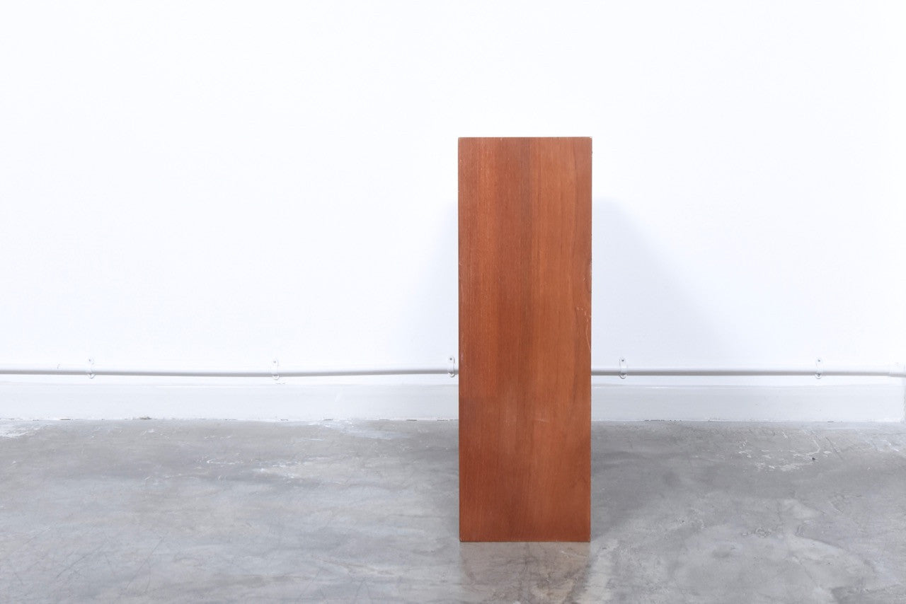 Freestanding teak bookshelf