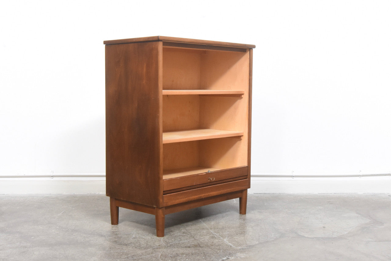 1950s storage cabinet with tambour door