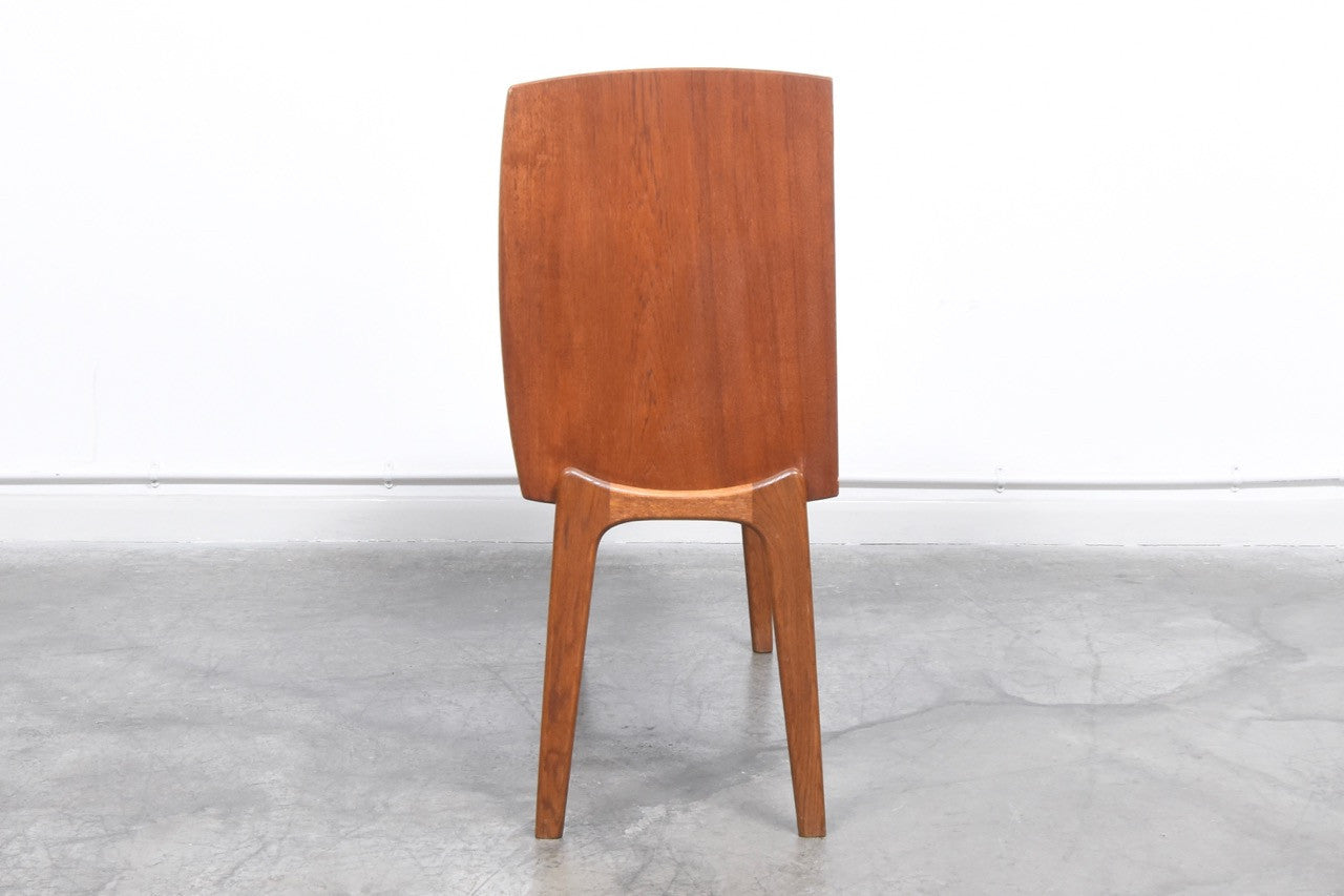 Teak chest with oak base