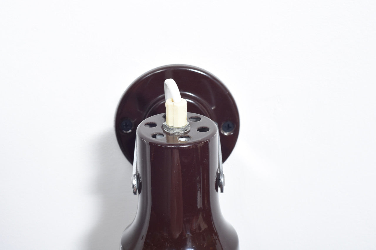 Swedish bedside wall light