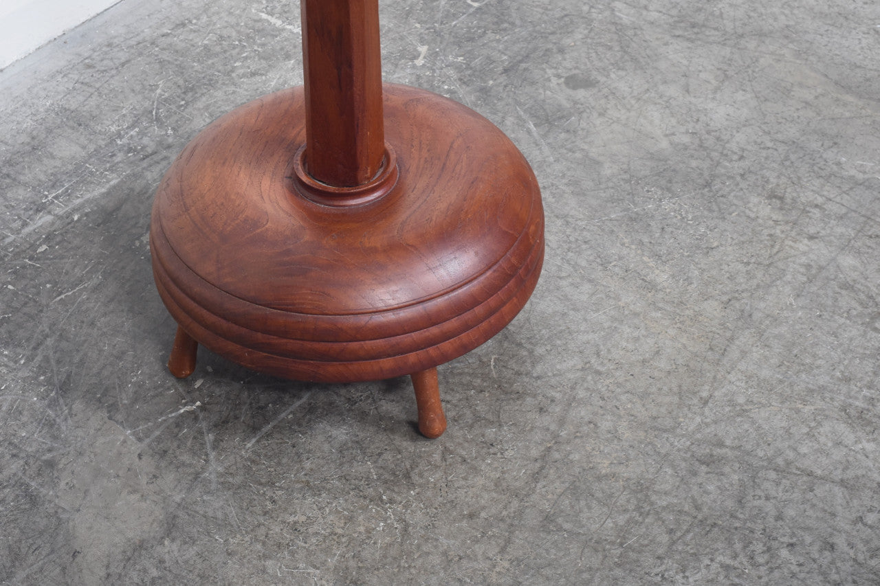 1960s Danish solid teak coat stand
