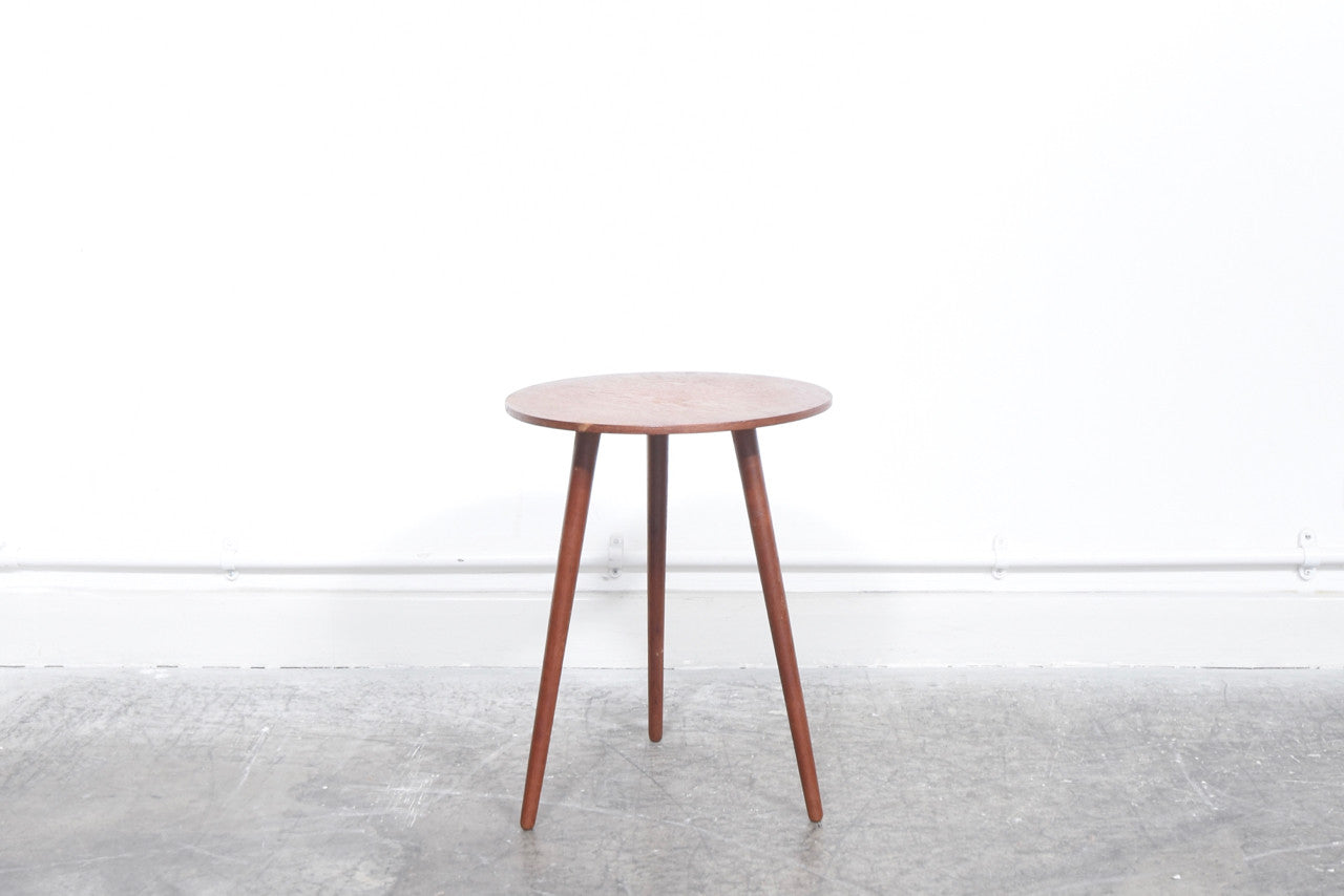 Teak tripod table