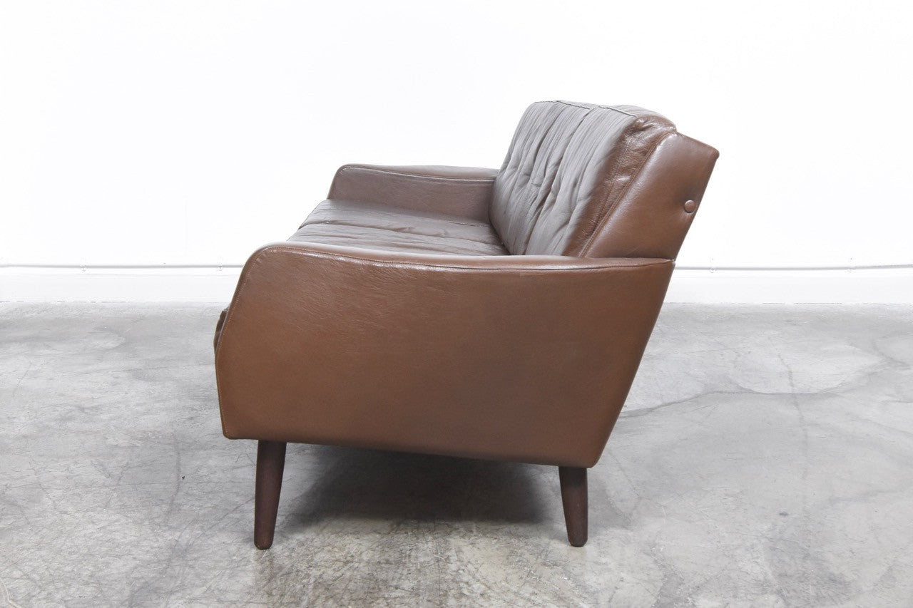 Three seat leather sofa