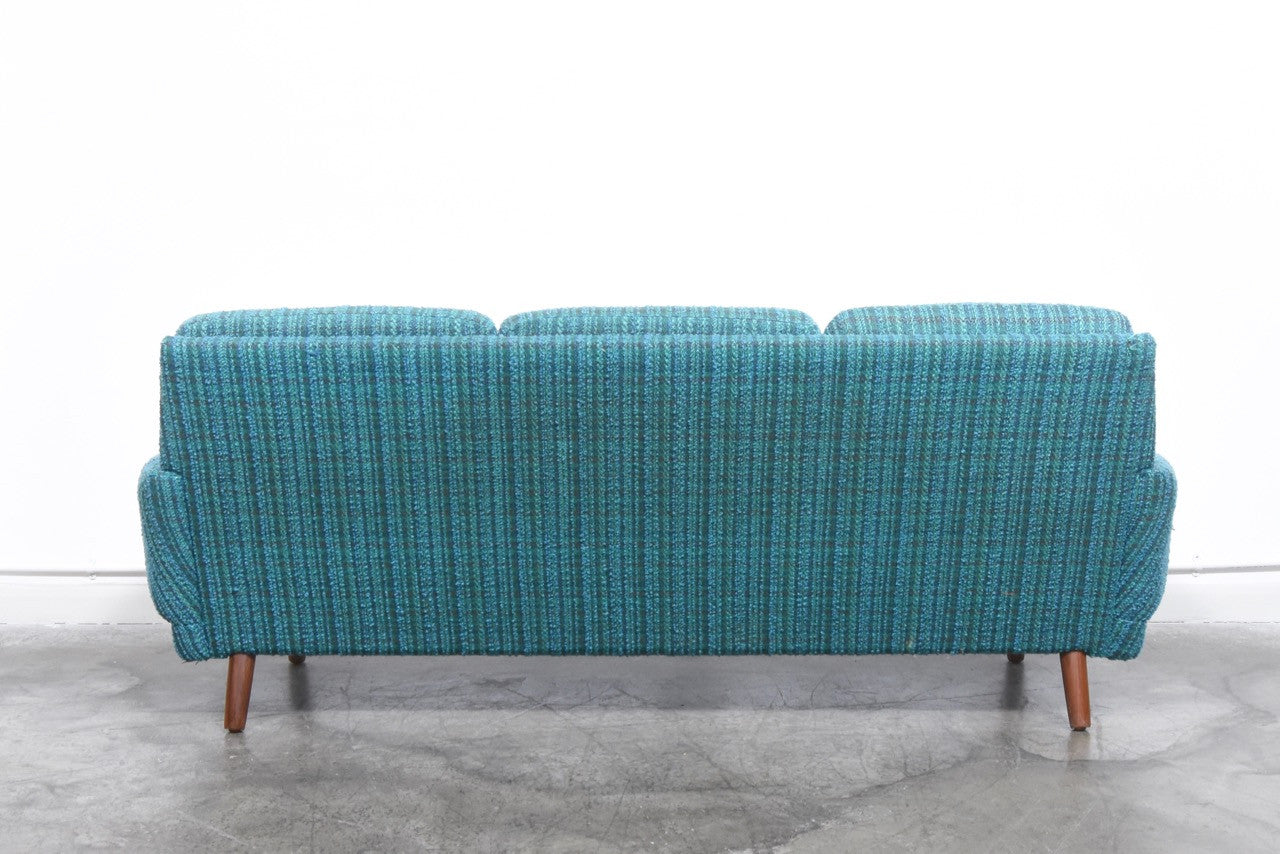 1960s turquoise three seater