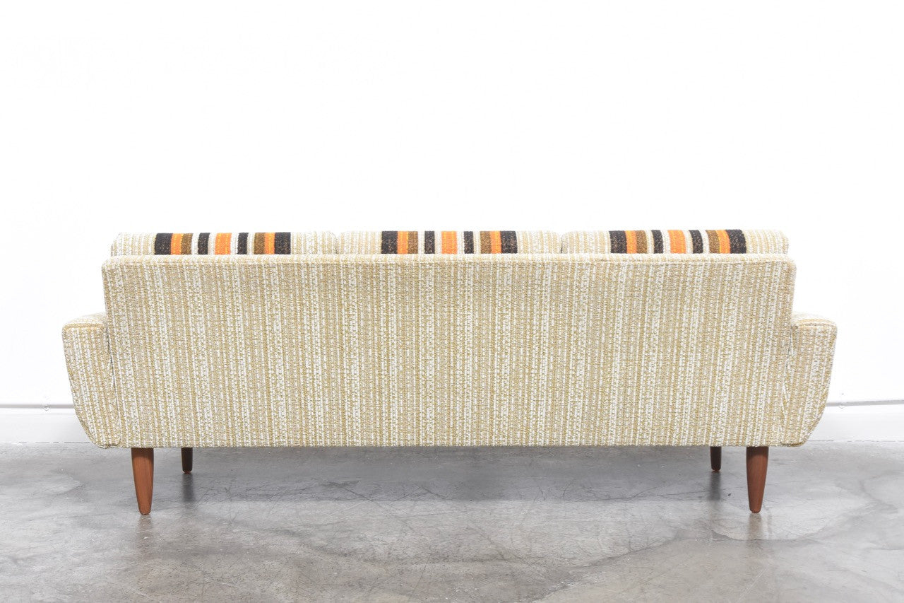 1960s three seater with beige upholstery