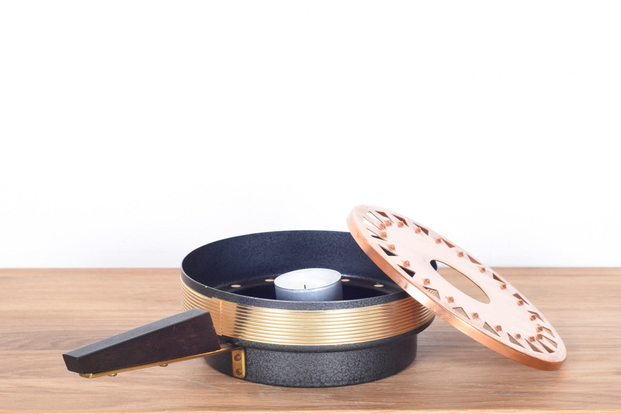 Copper tea light holder