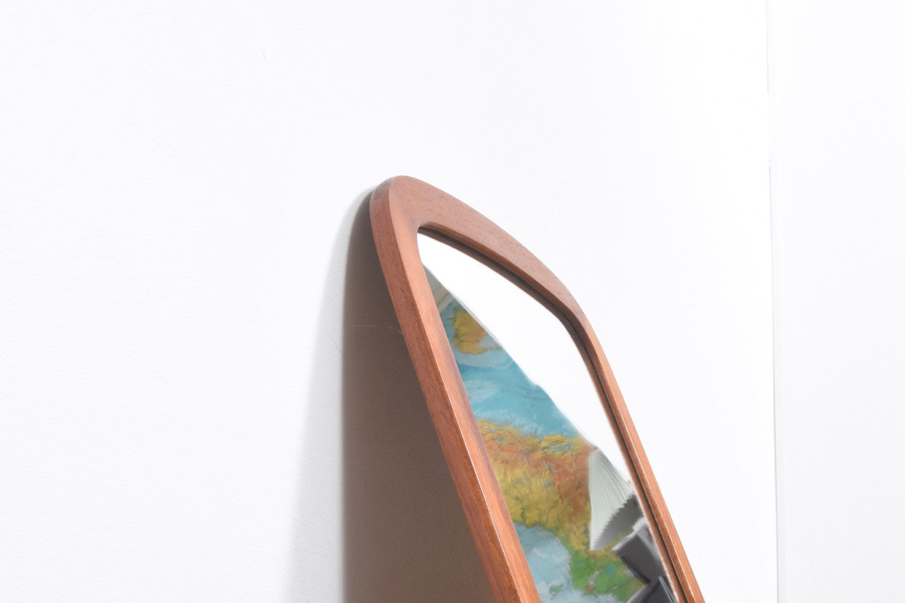 Full length mirror with teak frame