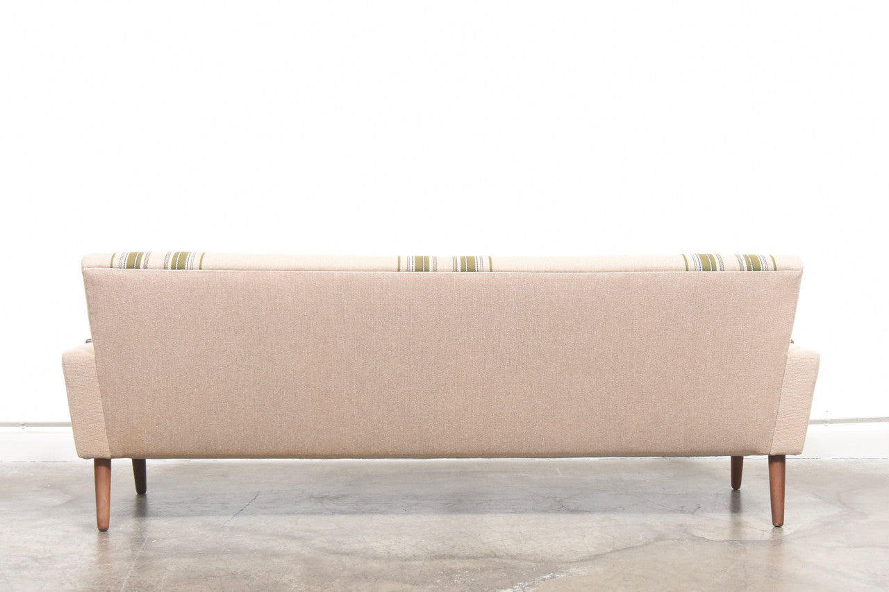 Three seat sofa in striped wool