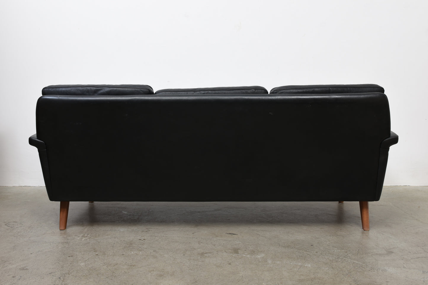 1960s leather three seater by Nili