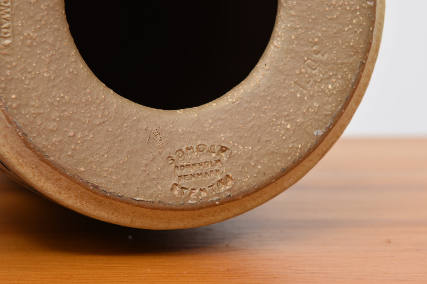 1960s stoneware table lamp by Søholm