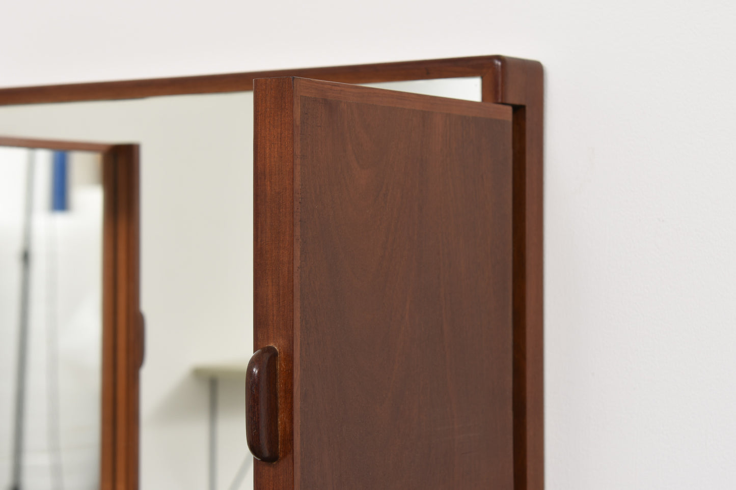 1950s teak vanity mirror