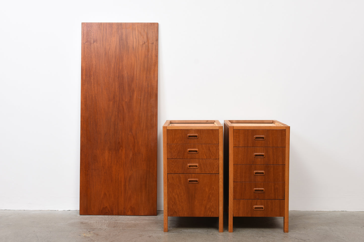 1950s Swedish twin pedestal desk