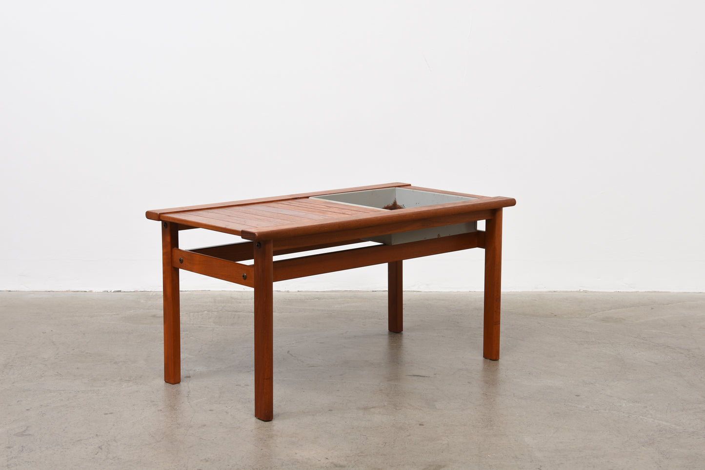 1960s teak planter table