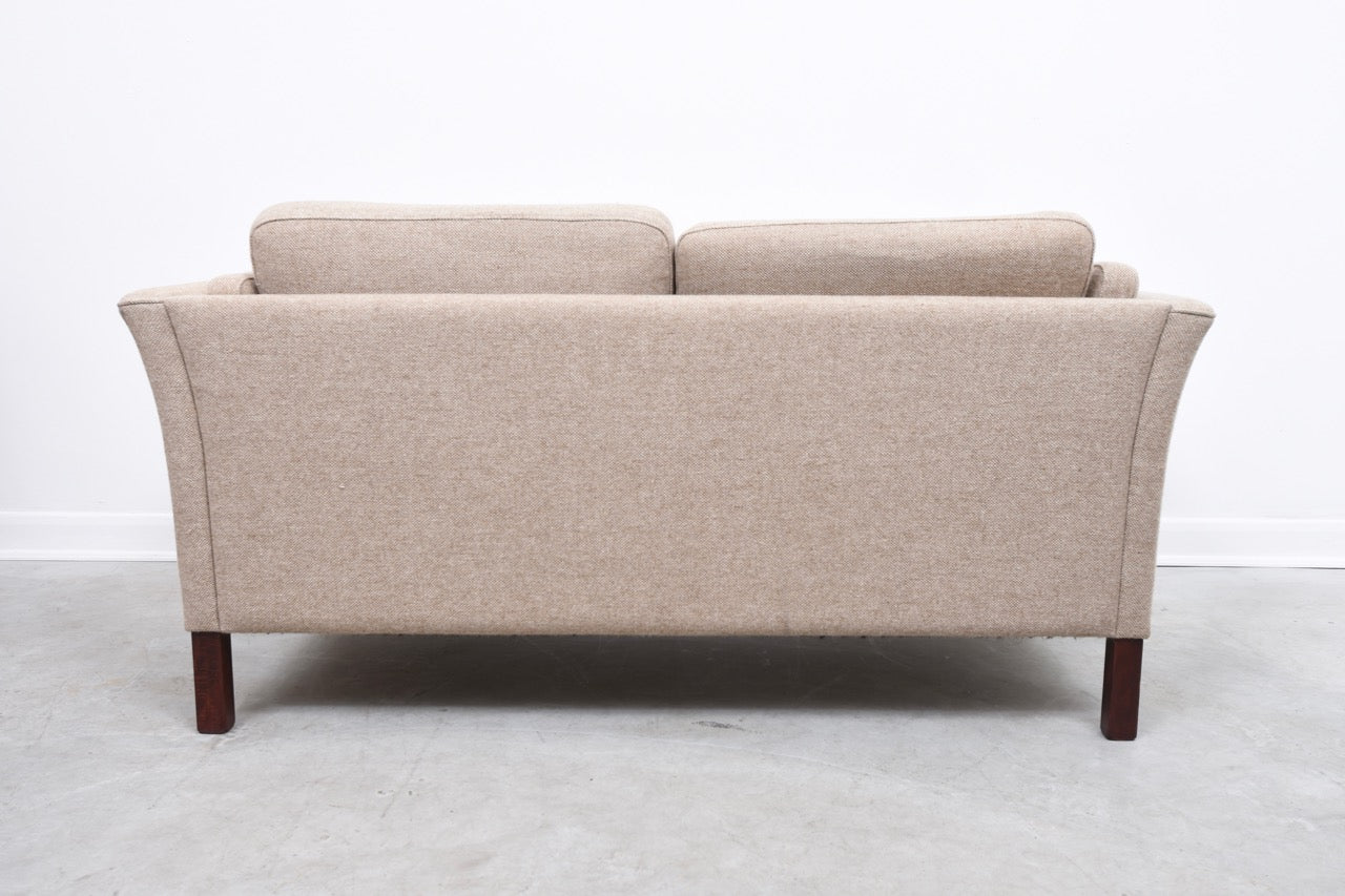 Two seat fabric sofa
